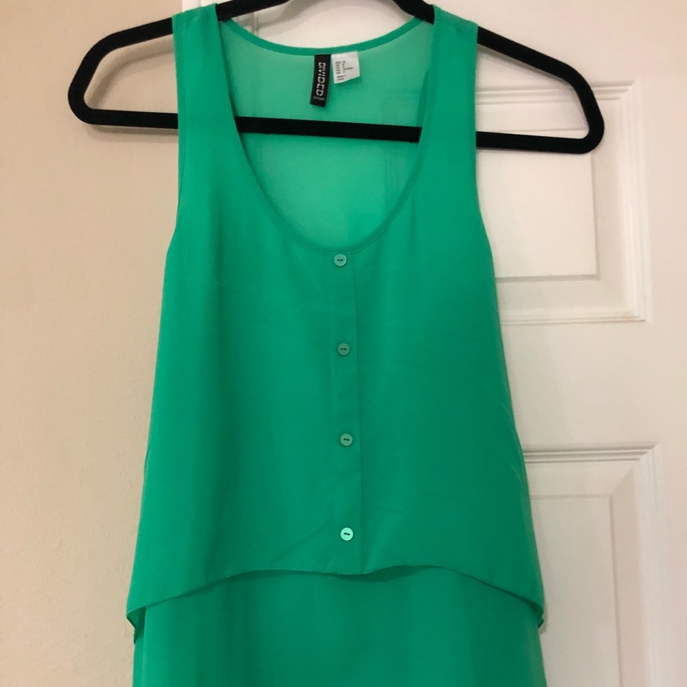 🛍💵 4/$25 NWOT H&M Green Tank Top